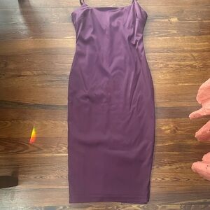 ABERCROMBIE AND FITCH LADIES, PURPLE SATIN DRESS